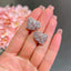 4.45CT Fancy Pink Mix Shape Diamond Earrings