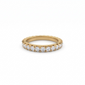 Full Eternity Round Diamond Band French Pave Wedding Band