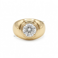 Chunky Dome Solitaire Statement Ring
