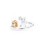 0.45 Radiant Cut Fancy-Colored Yellow Diamond Ring