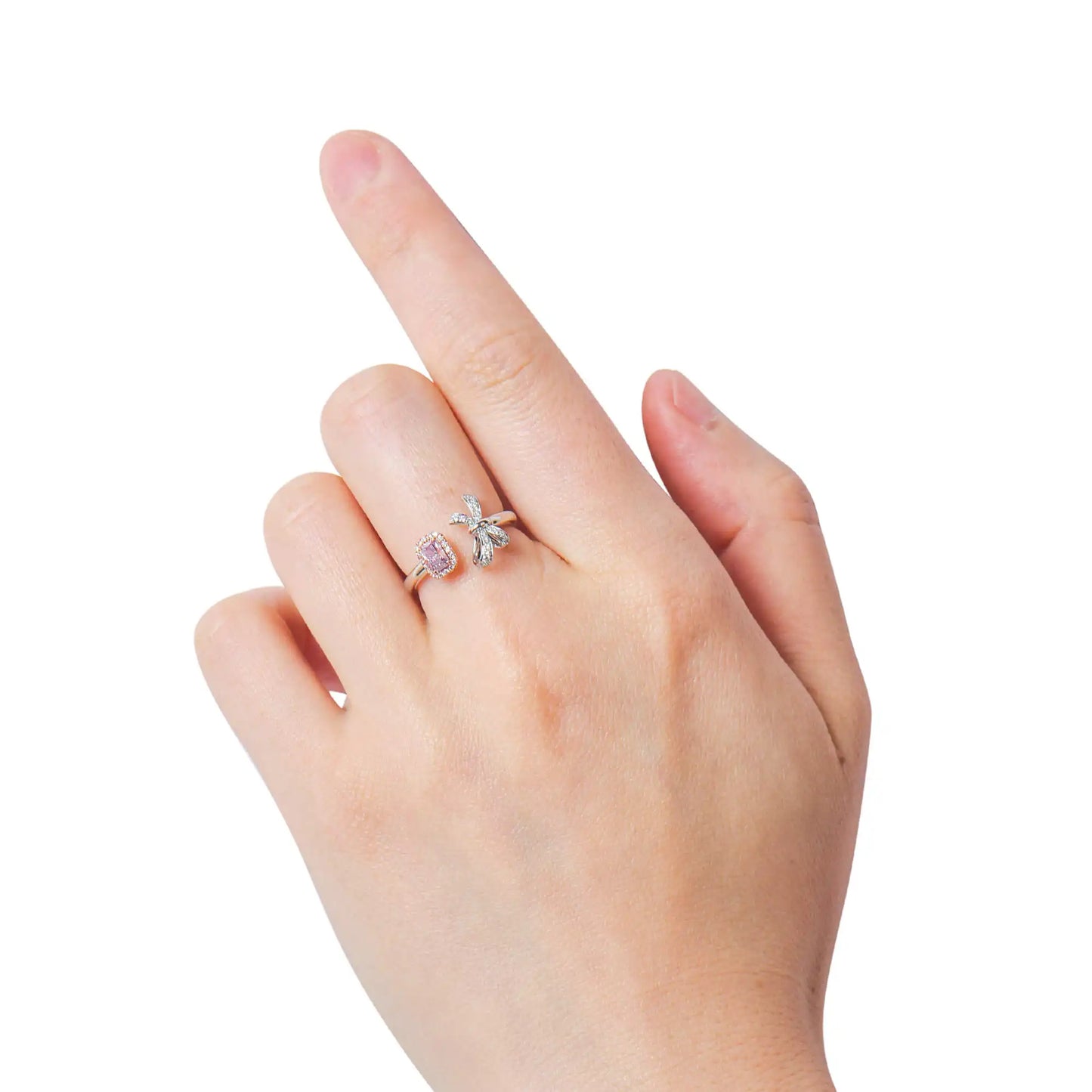 0.45 Radiant Cut Fancy-Colored Yellow Diamond Ring