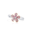 0.83ct Pear Cut Fancy Pink Diamond Ring