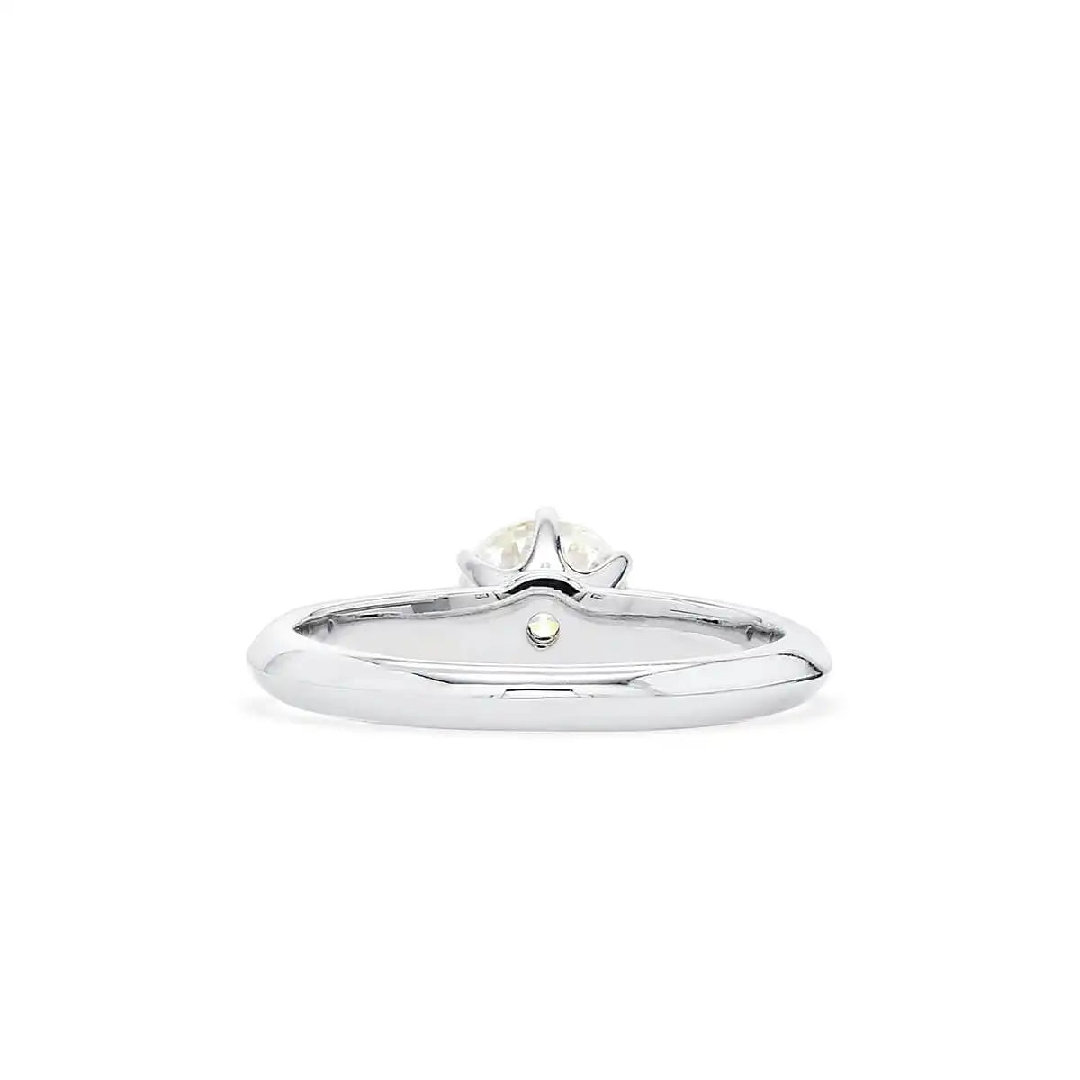 0.89ct Round Brillant Cut White Diamond Ring