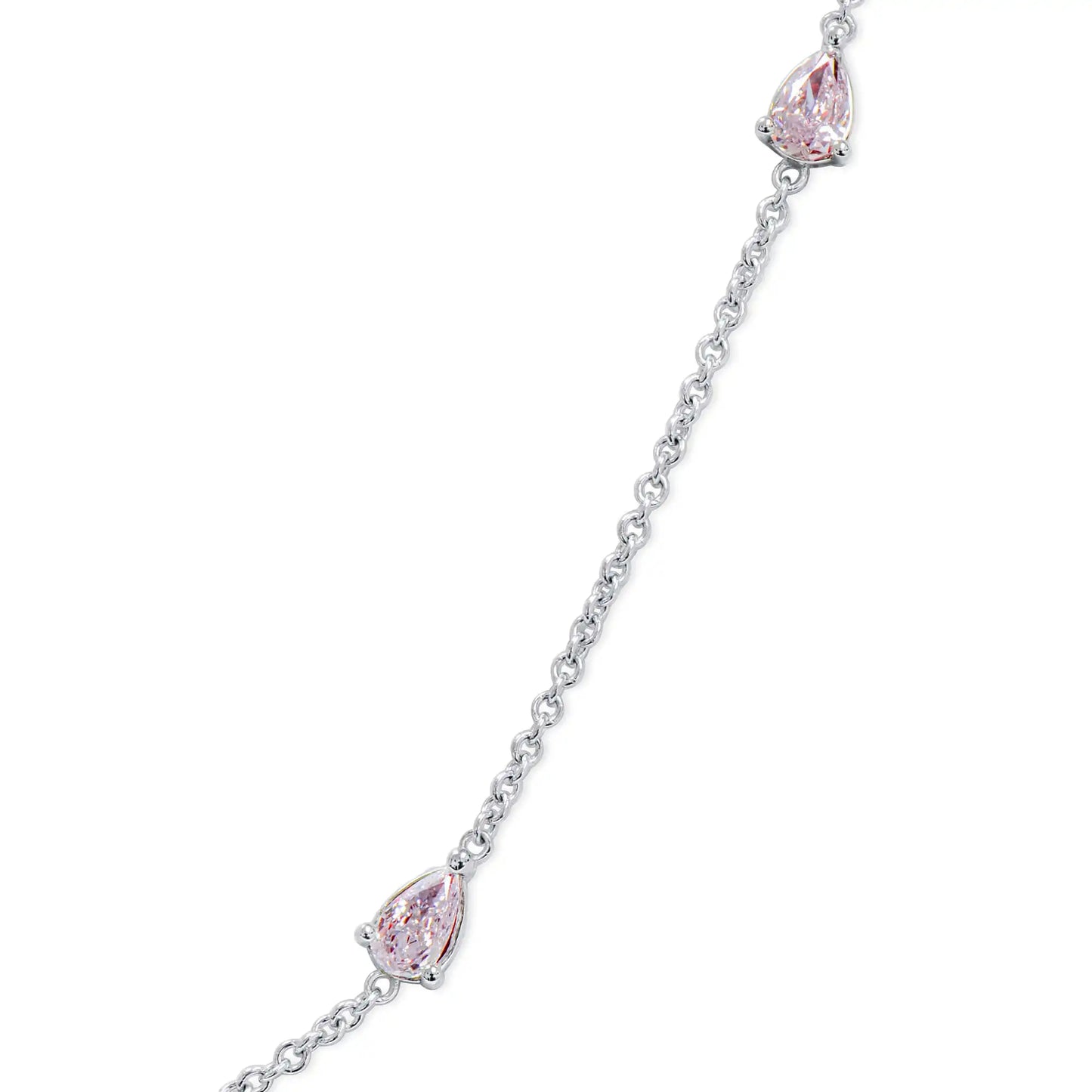 0.98ct Fancy Light Pink Diamond Necklace