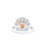 1.33ct Cushion Cut Fancy Yellow Diamond Ring