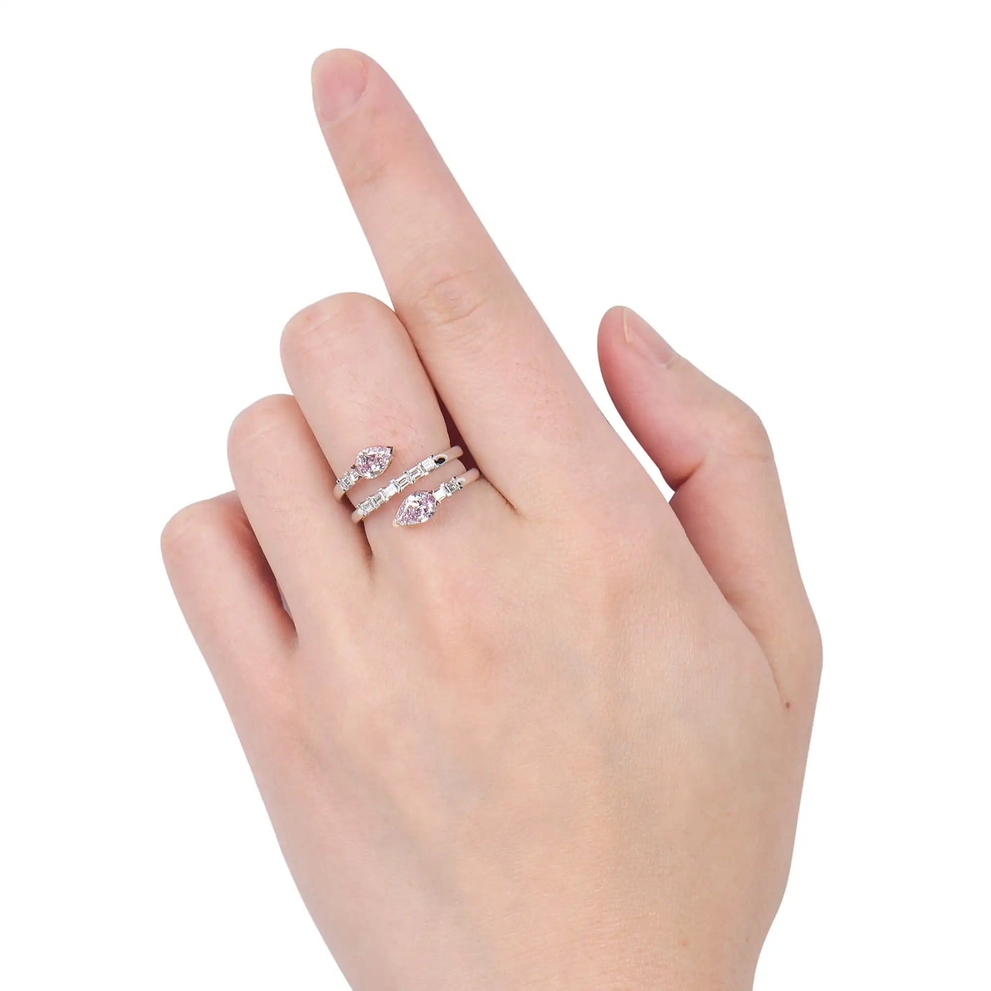 1.33ct Fancy Light Pink Diamond Ring