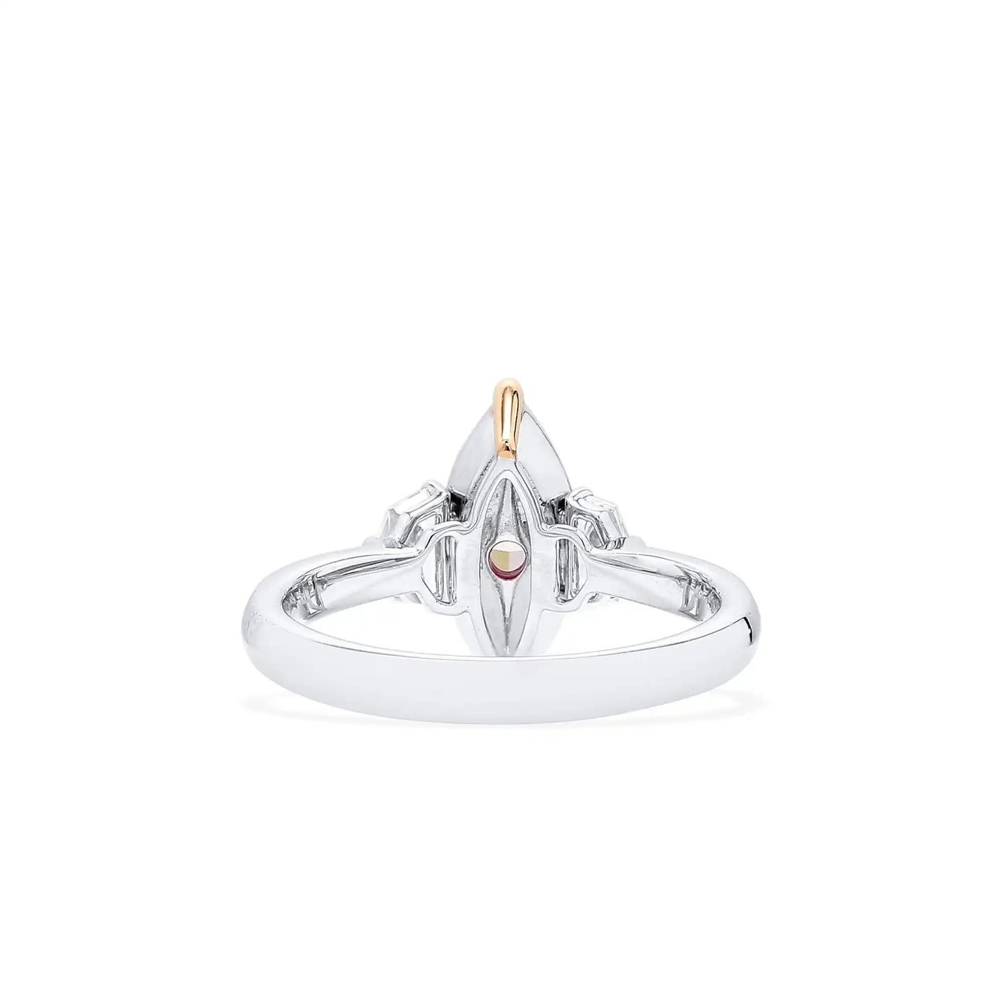 1.35ct Marquise Cut Light-Pink Diamond Ring