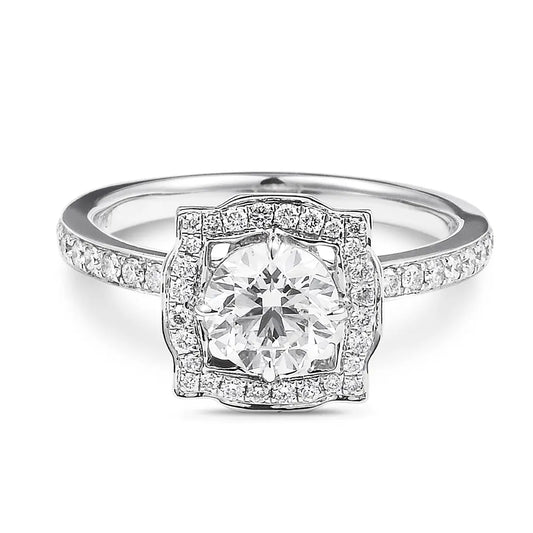 1.41 ct Round Brillant Cut White Diamond Ring