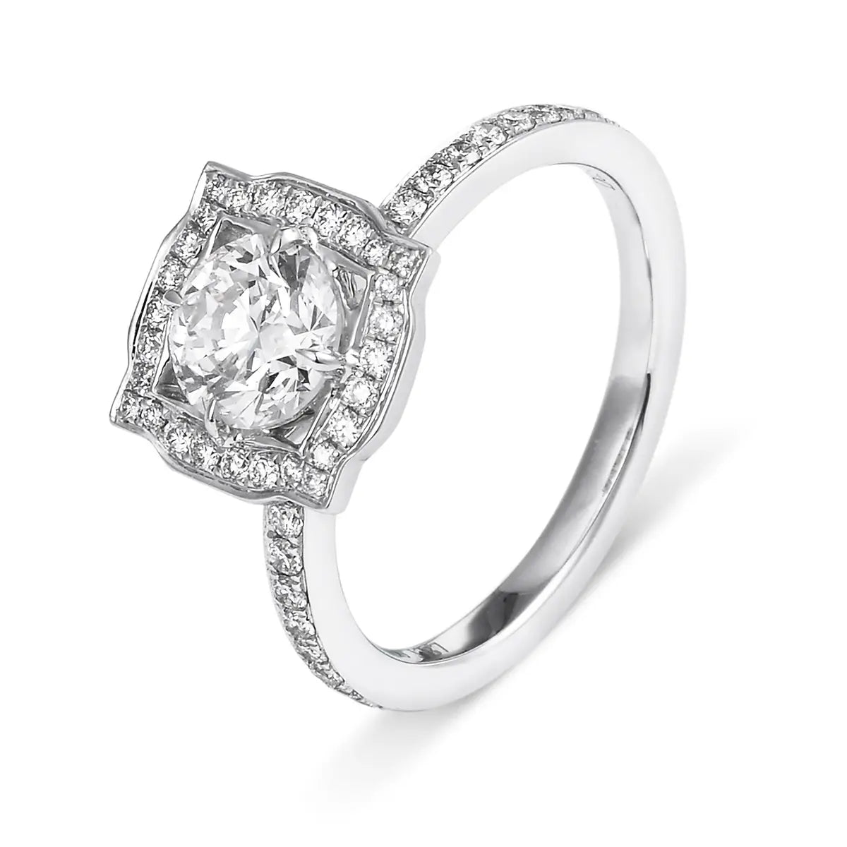 1.41 ct Round Brillant Cut White Diamond Ring
