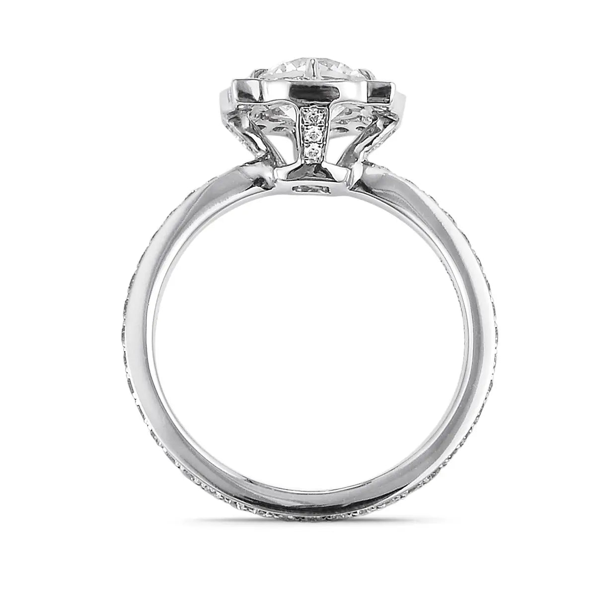 1.41 ct Round Brillant Cut White Diamond Ring
