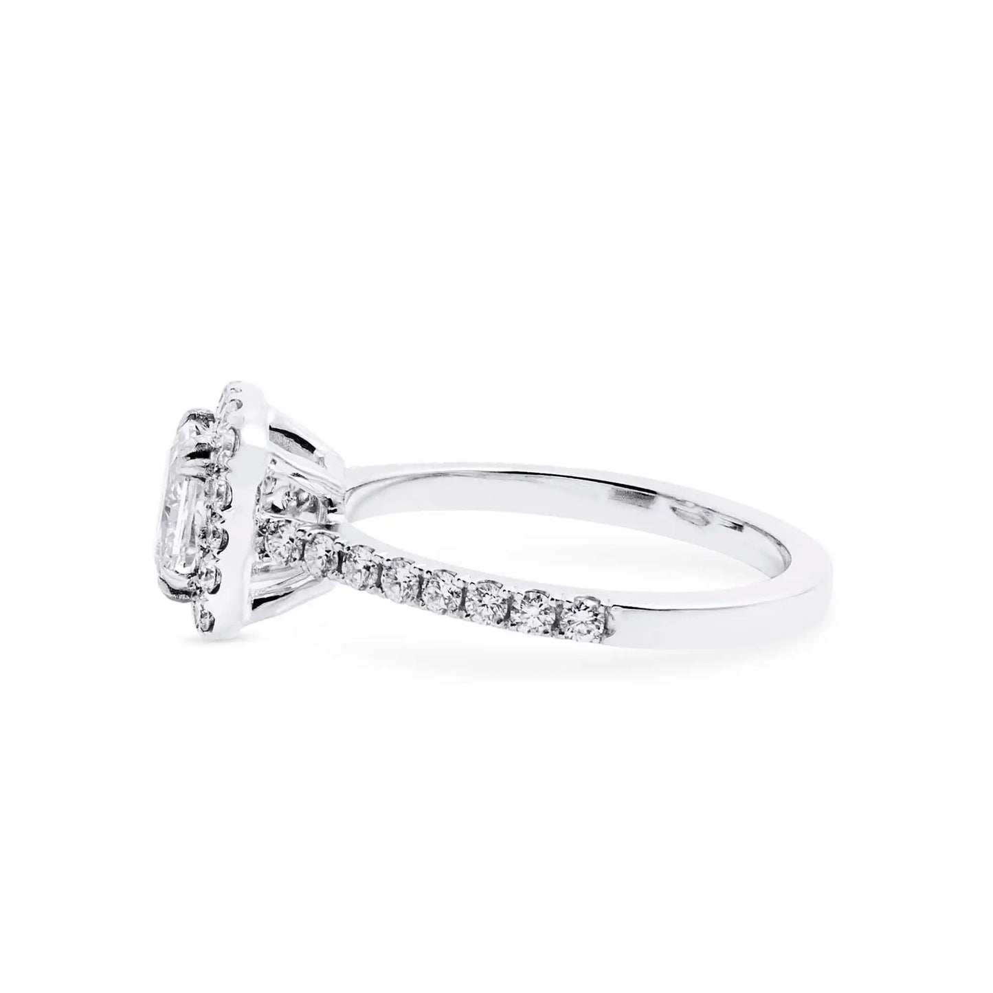 1.53 Radiant Cut Engagement Diamond Ring