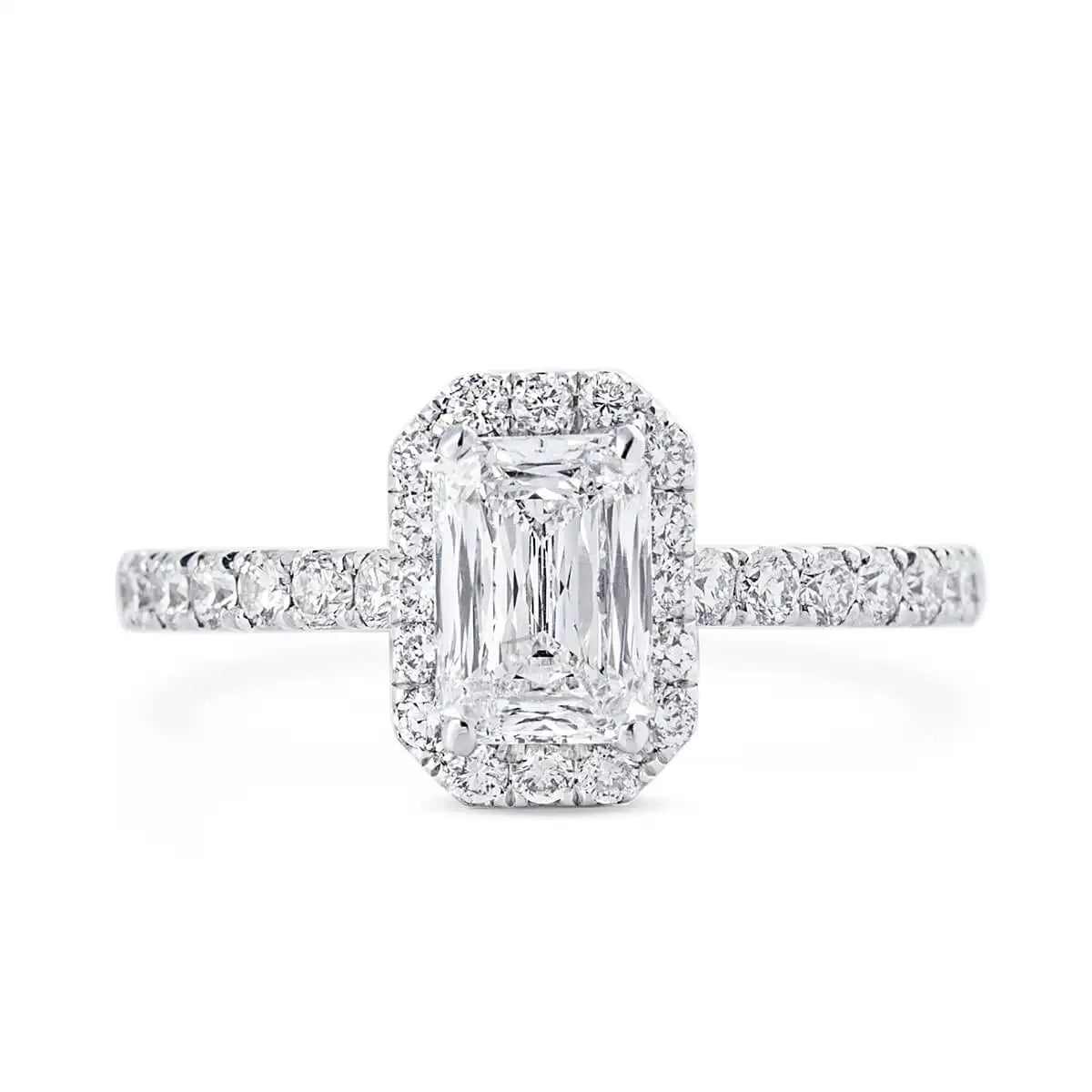 1.54 Radiant Cut Engagement Diamond Ring