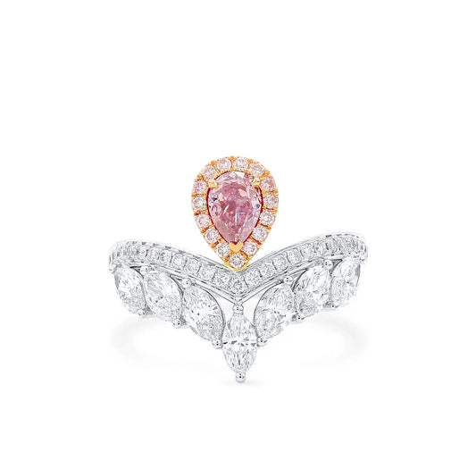 1.68ct Fancy Purplish Pink Diamond Ring