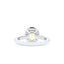 1.71ct Oval Cut Fancy Yellow Diamond Ring
