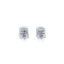 2.02ct White Cushion Cut Diamond Earring