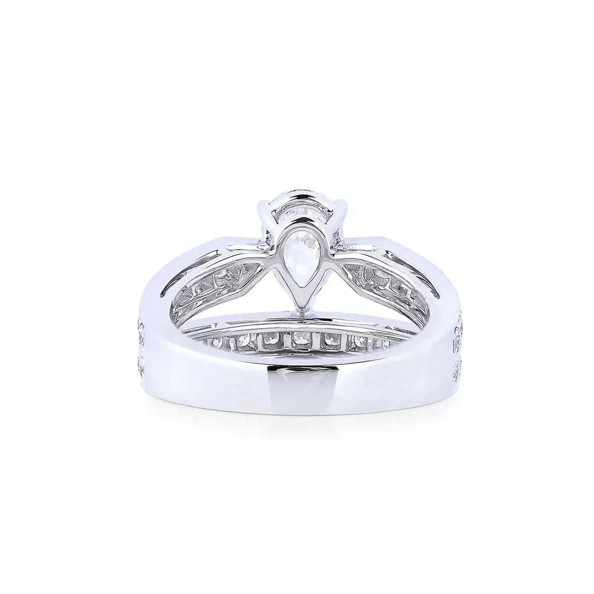 2.13ct Pear Cut White Diamond Ring