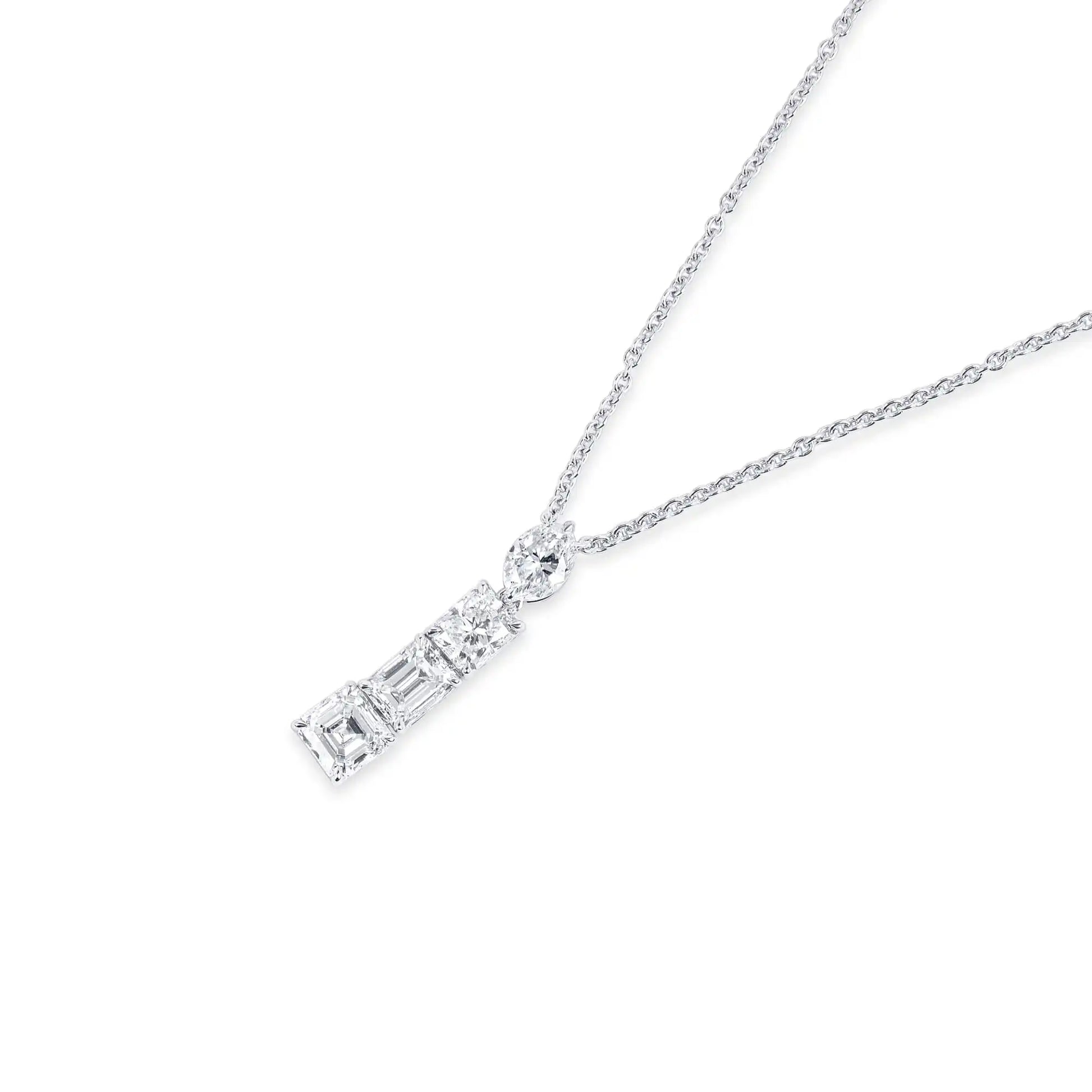 latest unique real emerald princess pear cut diamond pendent for women