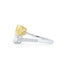 2.30ct Cushion Cut Fancy Yellow Diamond Ring