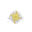 2.56ct Cushion Cut Fancy Yellow Diamond Ring