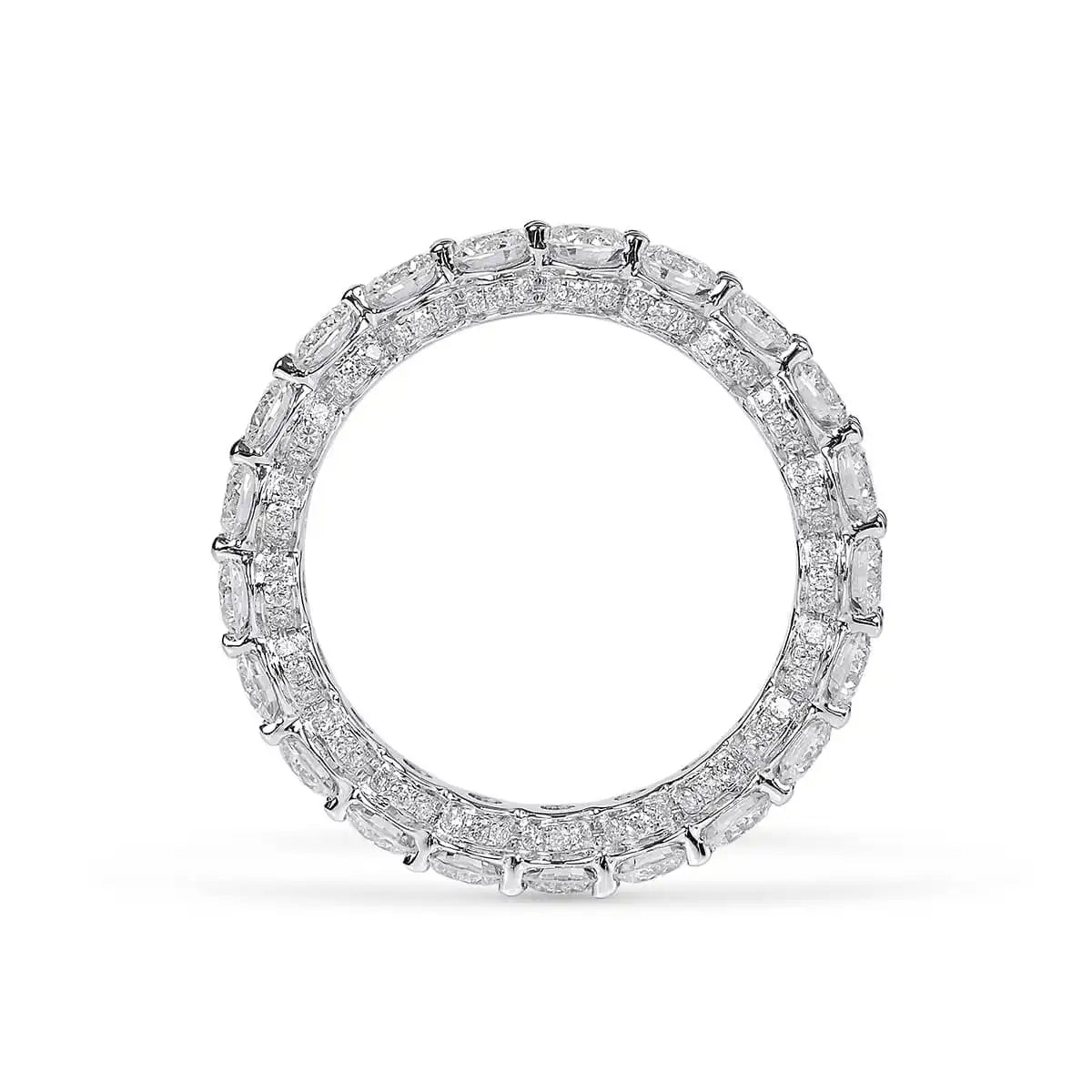 2.57 CT Round Brilliant Cut White Diamond Eternity Band