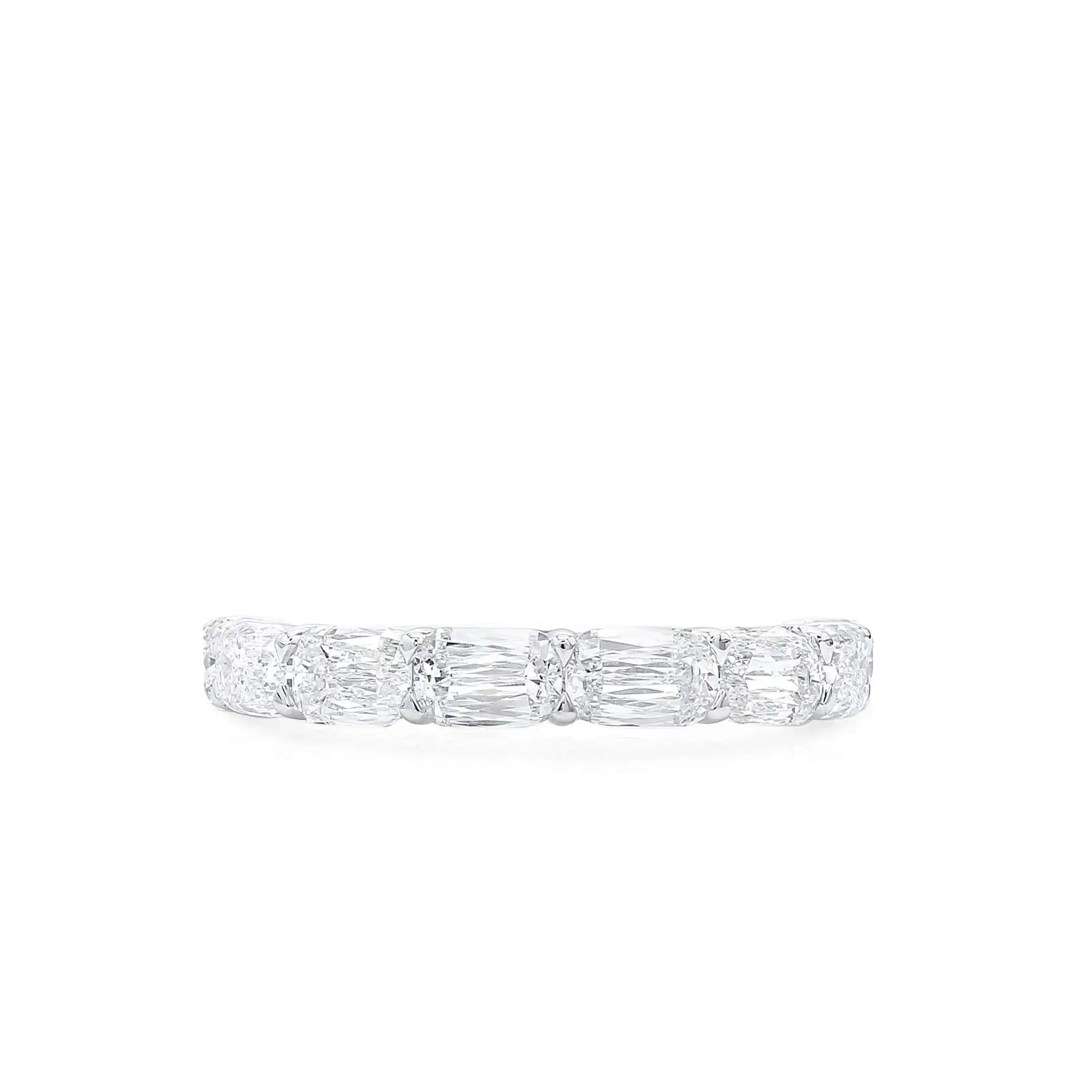 2.57 cushion cut eternity diamond band