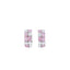 Orecchini con diamanti a forma di mix rosa fantasia da 2,64 ct
