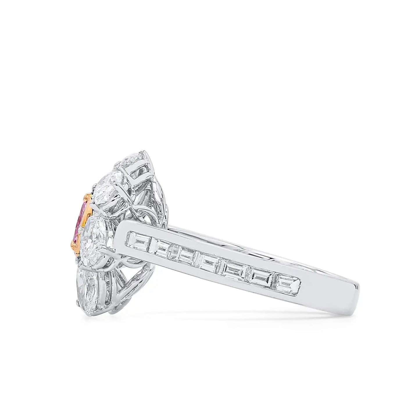 2.80ct Oval Cut Fancy-Light Pink Diamond Ring