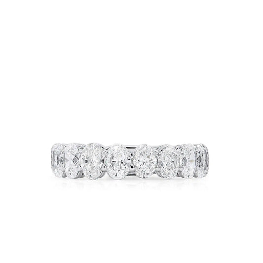 3.12ct Oval Cut Diamond Half Eternity Ring
