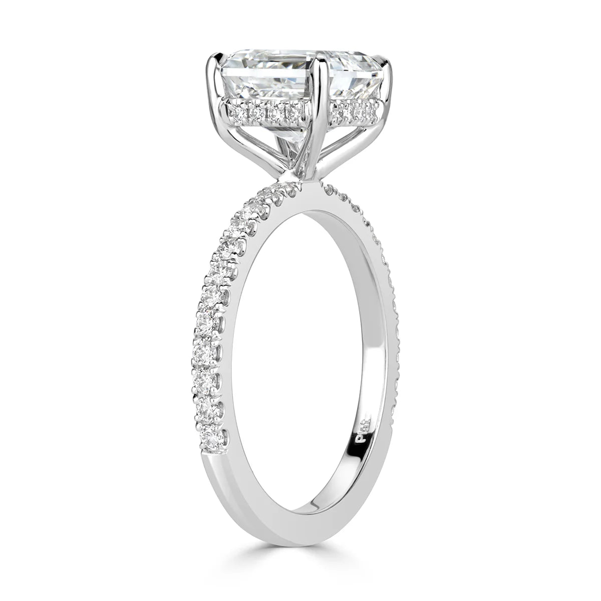 3.40ct Asscher Cut Diamond Engagement Ring