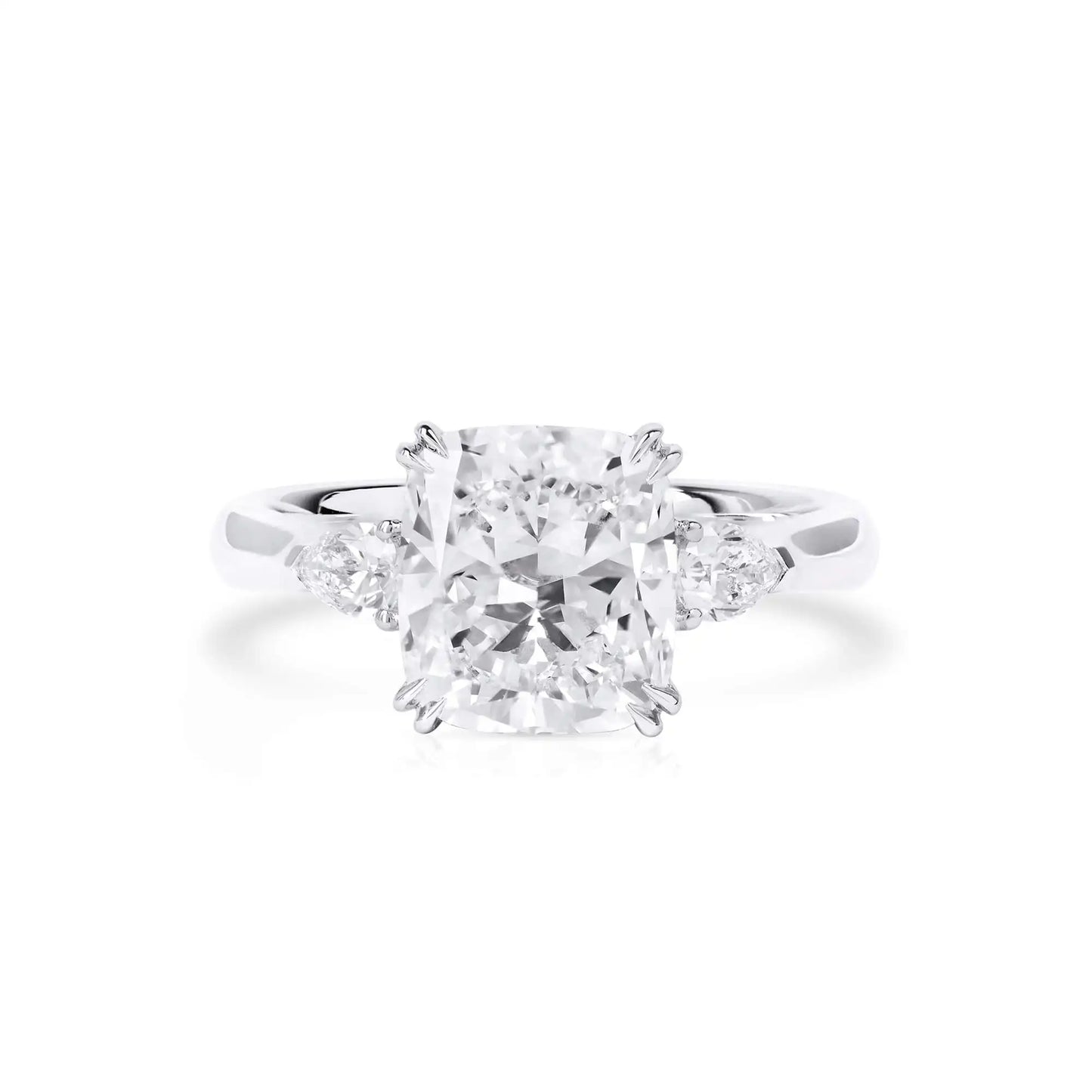 3.49ct Cushion Cut White Diamond Ring