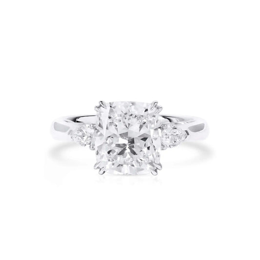 3.49ct Cushion Cut White Diamond Ring