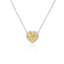 Pendente con diamante giallo intenso fantasia da 3,91 ct