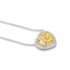 Pendente con diamante giallo intenso fantasia da 3,91 ct