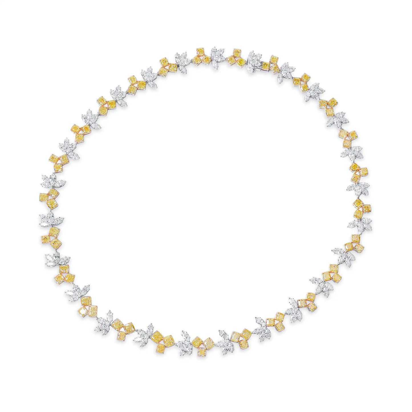 32.87ct Fancy Yellow Diamond necklace