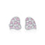 Orecchini con diamanti a forma di mix rosa fantasia da 4,45 ct