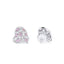 Orecchini con diamanti a forma di mix rosa fantasia da 4,45 ct
