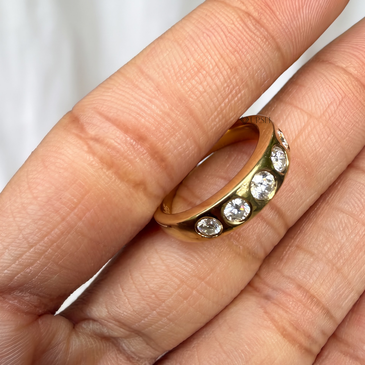 5mm Flush Dome Stackable Ring