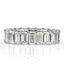 6.69ct Emerald Cut Diamond Eternity Band