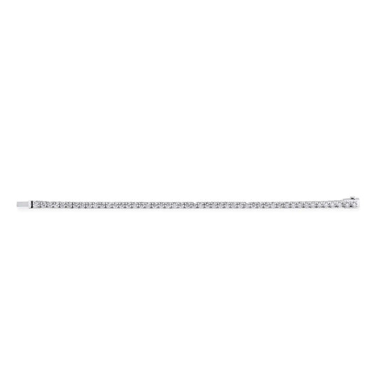 6.93ct White Round Cut Diamond Tennis Bracelet
