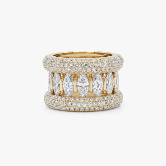 2.57 CT Round Brilliant Cut White Diamond Eternity Band