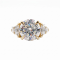 Three-Stone Round Lab-Grown Diamond Engagement Ring
