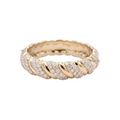 Twisted Pave Diamond Band / Rope Twist Ring