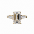 3 Carat Emerald Cut Lab-Grown Diamond Three-Stone Engagement Ring