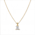 Custom Letter Lab-Grown Diamond Initial Pendant
