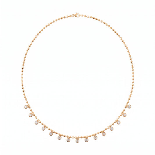 2.15ct White Mix Shape Diamond Necklace